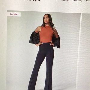 Spanx perfect pant hi-rise flare black medium pant.